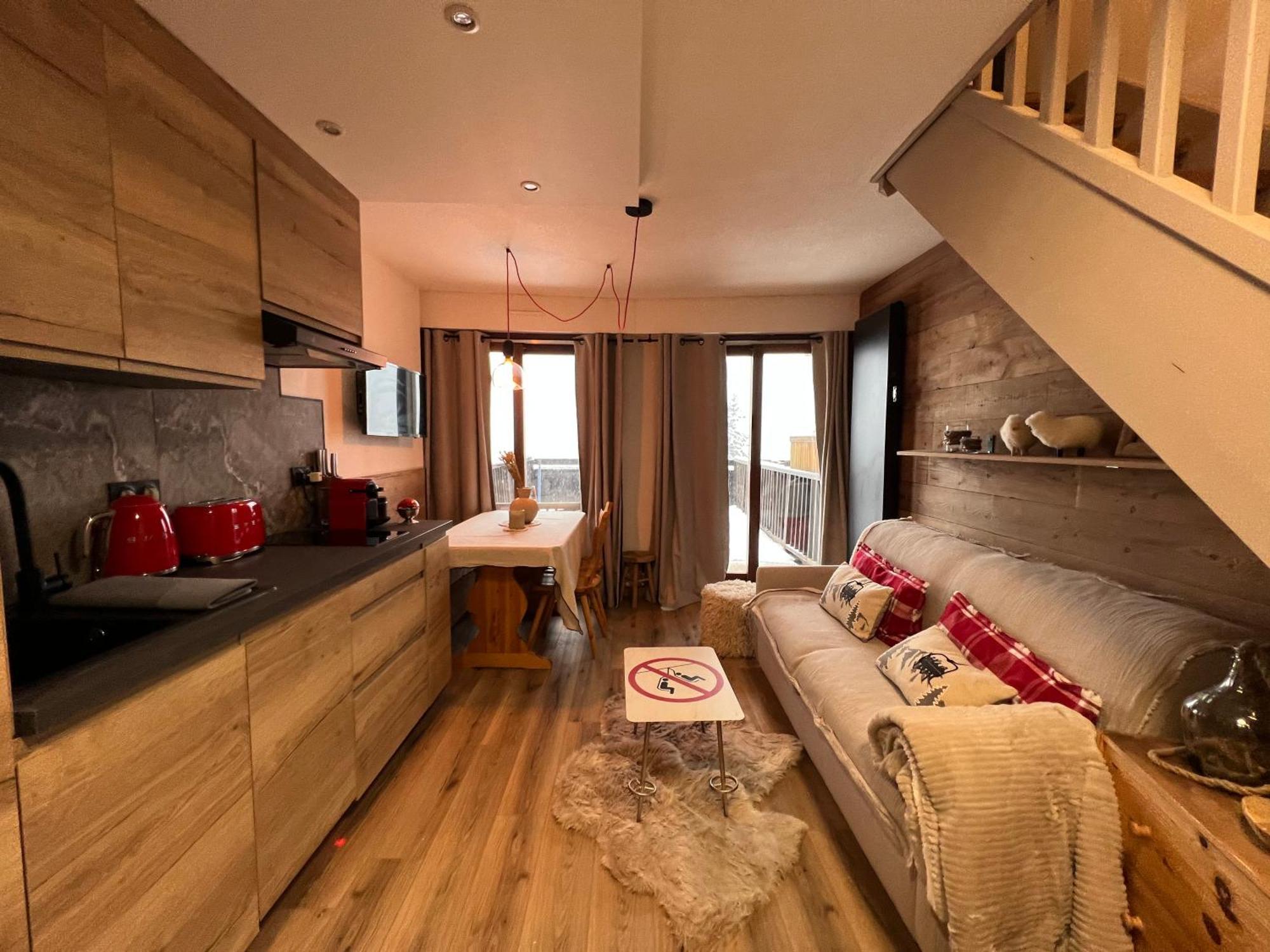 Апартаменты Les Tanieres De Montgenevre - La Marmotte - Duplex 4 P Entierement Renove Avec Vue Magnifique Экстерьер фото