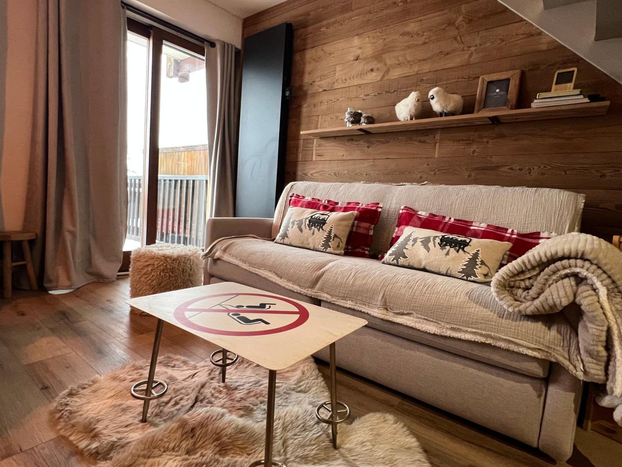 Апартаменты Les Tanieres De Montgenevre - La Marmotte - Duplex 4 P Entierement Renove Avec Vue Magnifique Экстерьер фото